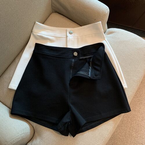 Jade Closet自家直销推荐~美式炸街高腰a字显瘦弹力短裤女夏薄款