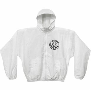 白色 Gosha系列kanye周边拉链开合连帽夹克男女同款 YEEZY FW24