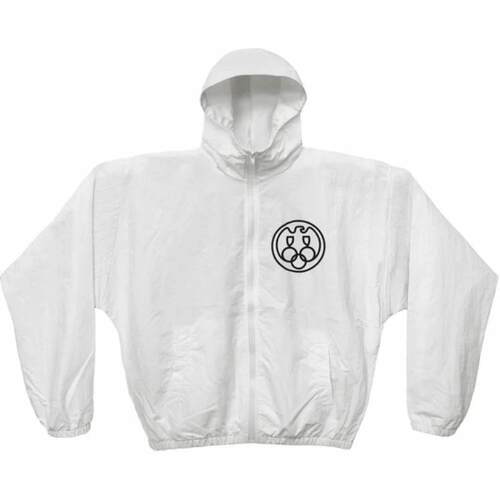 YEEZY FW24 Gosha系列kanye周边拉链开合连帽夹克男女同款白色