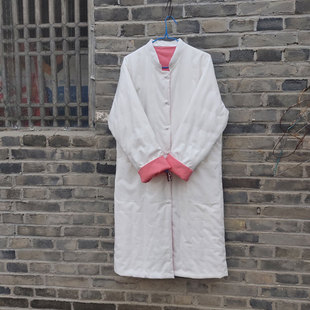 冬季纯手工老棉衣女中式复古棉绒保暖长款外套国风吸汗透气高端男