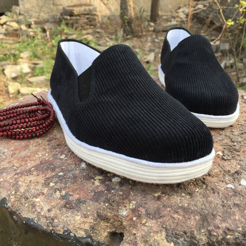 纯手工千层底布鞋春秋农村灯芯绒纳底布底方口男女舒适透气老北京