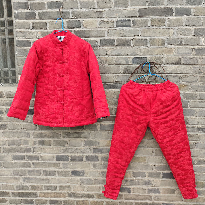 冬季纯手工老棉衣套装女加厚保暖棉服男国潮高端轻便舒适棉袄儿童
