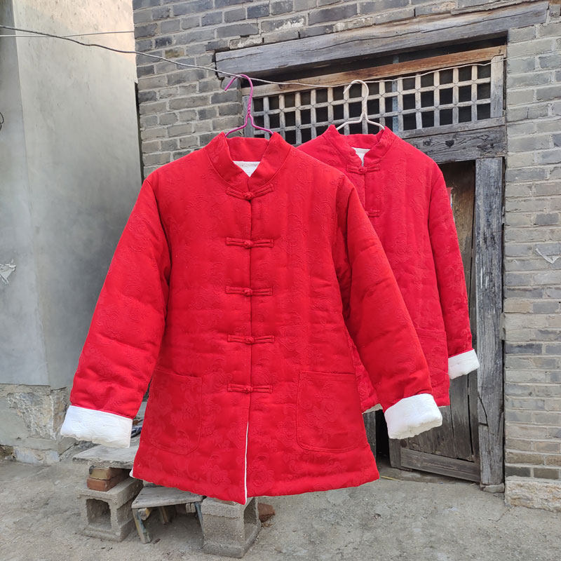 冬季纯手工过年老棉衣女加厚保暖棉服复古中式国潮舒适棉袄男儿童