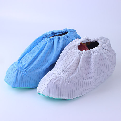 防静电鞋套可清洗重复使用鞋套防滑胶底鞋套无尘实验室套靴