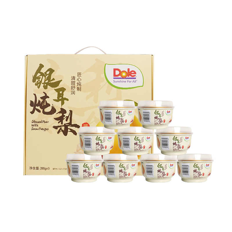 【Dole都乐银耳炖梨280g9】即食甜品清甜舒润老人小孩日常滋补