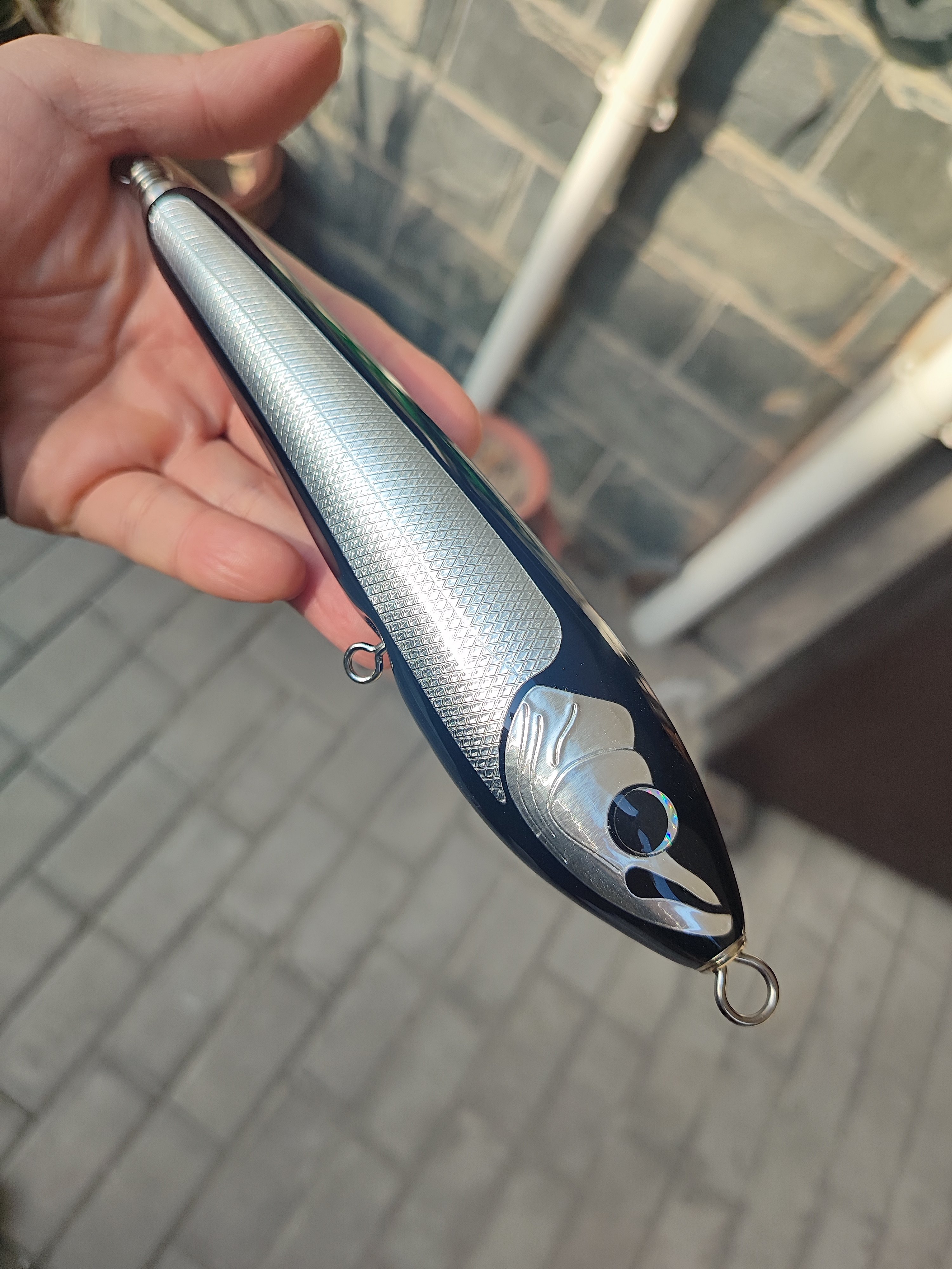 微瑕疵品 海钓手工木质浮水铅笔拖钓船钓路亚假饵 180MM 80克,户外/登山/野营/旅行用品,路亚饵,淘宝优惠券,粉丝福利购,淘宝优惠卷