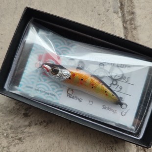 日本尾货硬饵Lure仿鱼饵沉 手工制木头饵 微物溪流饵 米诺路亚饵