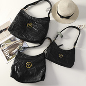 大号通勤单肩斜挎腋下软包女包40470 小号 华子家 高级感真皮迷你