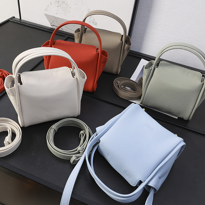 头层牛皮元宝包单肩斜挎手提包包