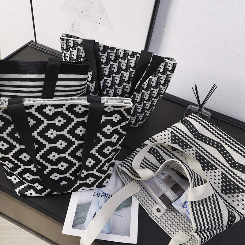 华子家 罗马假日！手提包女手工色织编织托特包大容量单肩包43529,箱包皮具/热销女包/男包,通用款女包,淘宝优惠券,粉丝福利购,淘宝优惠卷