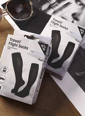 华子家 运动压力小腿袜女瘦腿jk袜子长筒袜不过膝中高筒袜子40805