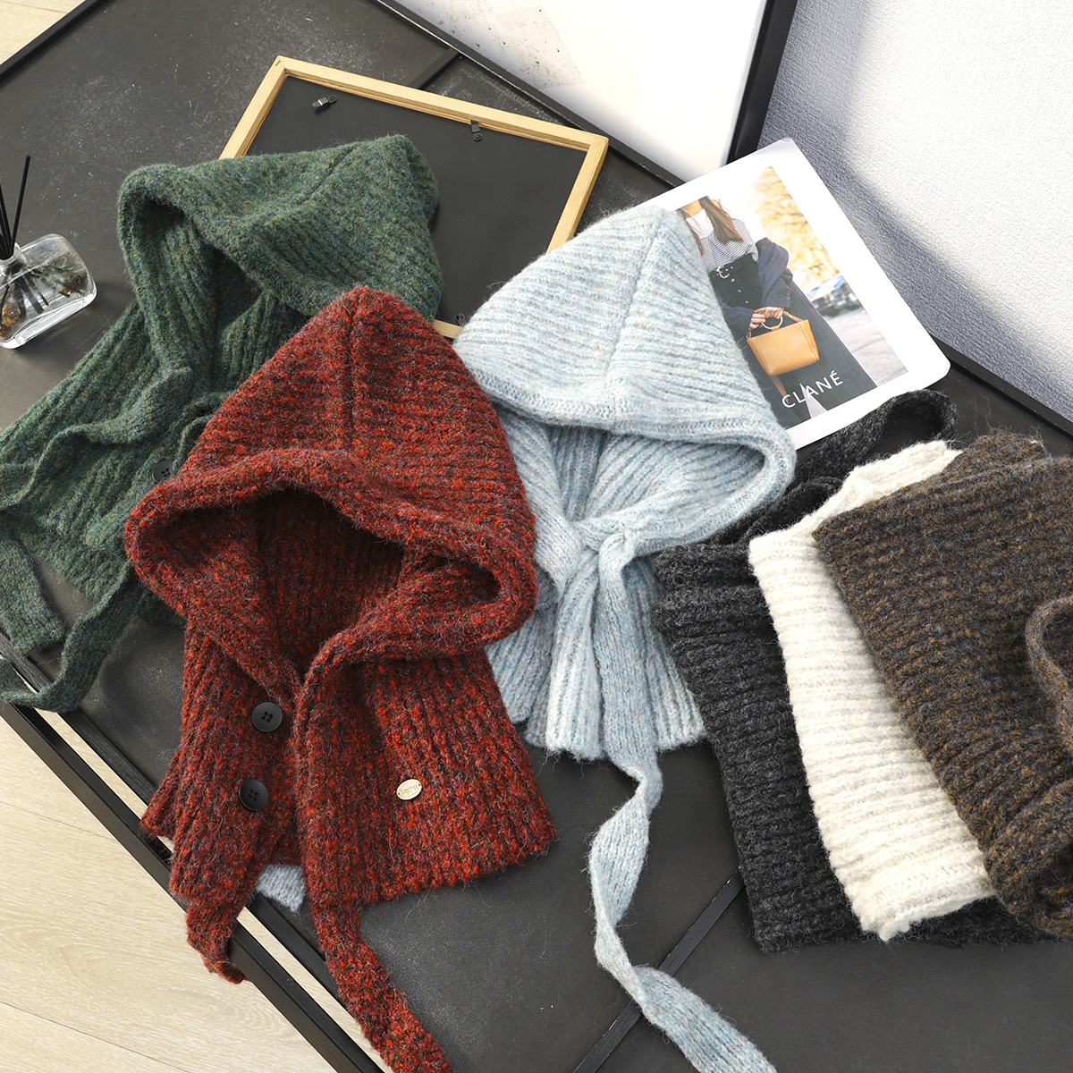 加厚保暖巴拉克拉法帽针织护耳帽