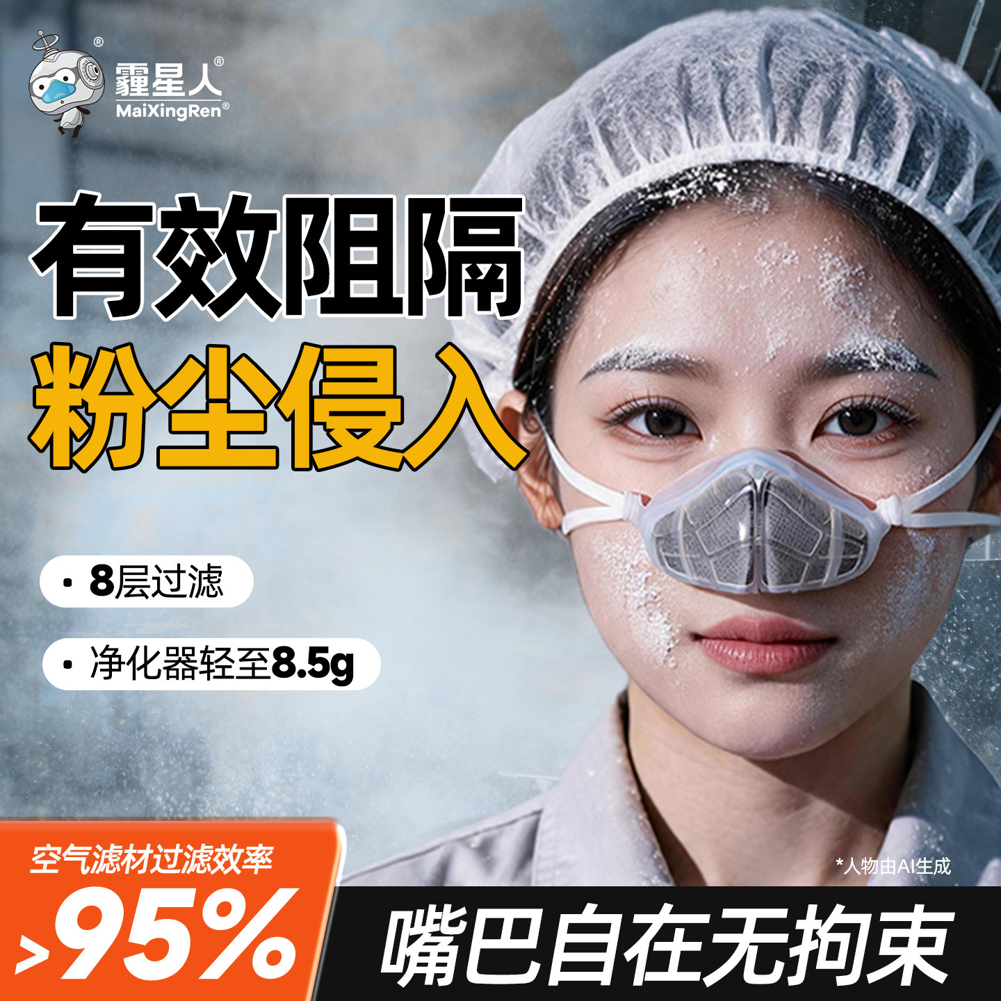 霾星人鼻用空气净化器口罩活性炭防二手烟尾气雾霾口罩鼻罩图片
