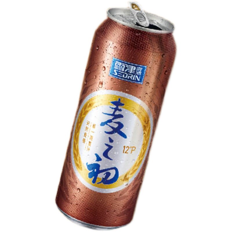 (2023/5/22期)百威雪津麦之初啤酒12°整箱500ml*12听(临期5)