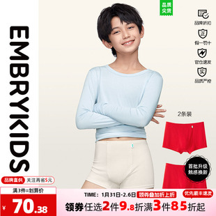 【两条装】安莉芳旗下LUCIE'S 男童内裤本命年红色平角裤NPT0041