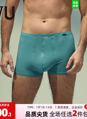 安莉芳旗下IVU男士薄款莫代尔内裤舒适包臀无痕中腰平角裤UP00044