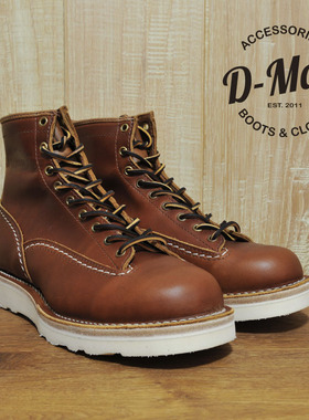 Wesco boots Jobmaster tan色白底短脸 工装靴/鞋型 ◆D-Man◆
