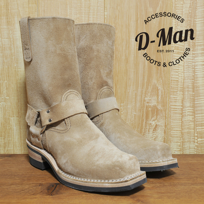 Wesco boots Boss 麻布色翻毛皮 Harness款 工装靴/鞋型 ◆D-Man