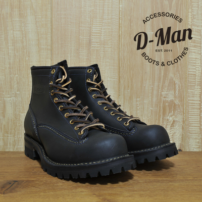 黑色WESCO短脸鞋头工装靴