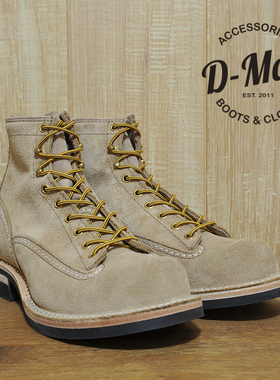 Wesco boots Jobmaster 麻布色翻毛皮短脸 工装靴/鞋型 ◆D-Man◆