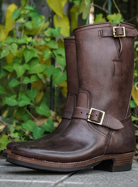 Clinch Boots 手擦棕色工程师 工装靴WESCO White's Viberg