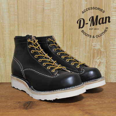 Wesco boots Jobmaster 黑色马皮白底9109 工装靴/鞋型 ◆D-Man◆