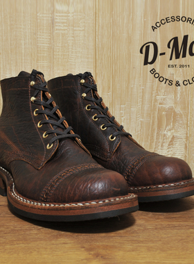 White's boots Semi Dress 棕色野牛皮雕花头 工装靴/鞋型