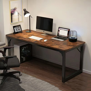 办公桌电脑桌台式书桌学生家用写字桌台公桌卧室桌子双人位电竞桌