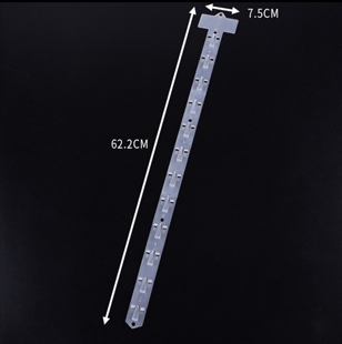 超市塑料挂条超市零食挂条货架边条超市货架配件大全折叠挂卡网格