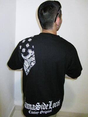 腰果花方巾黑色款匪帮西海岸t恤