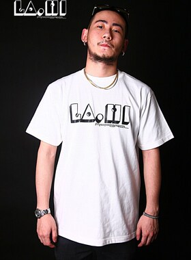WESTCOAST西海岸LA.HI短袖T恤HIPHOP明星示范CHICANO欧美潮牌
