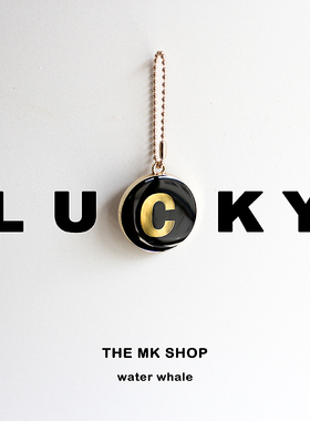 原创定制26英文字母钥匙链爱心扣圆牌汽车钥匙扣 包包挂件