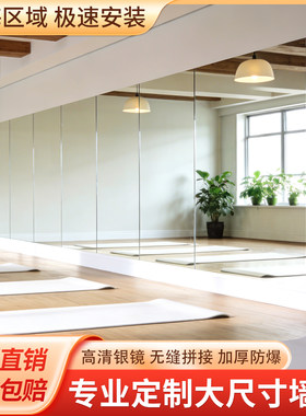 上海带灯带舞蹈镜瑜伽健身全身镜