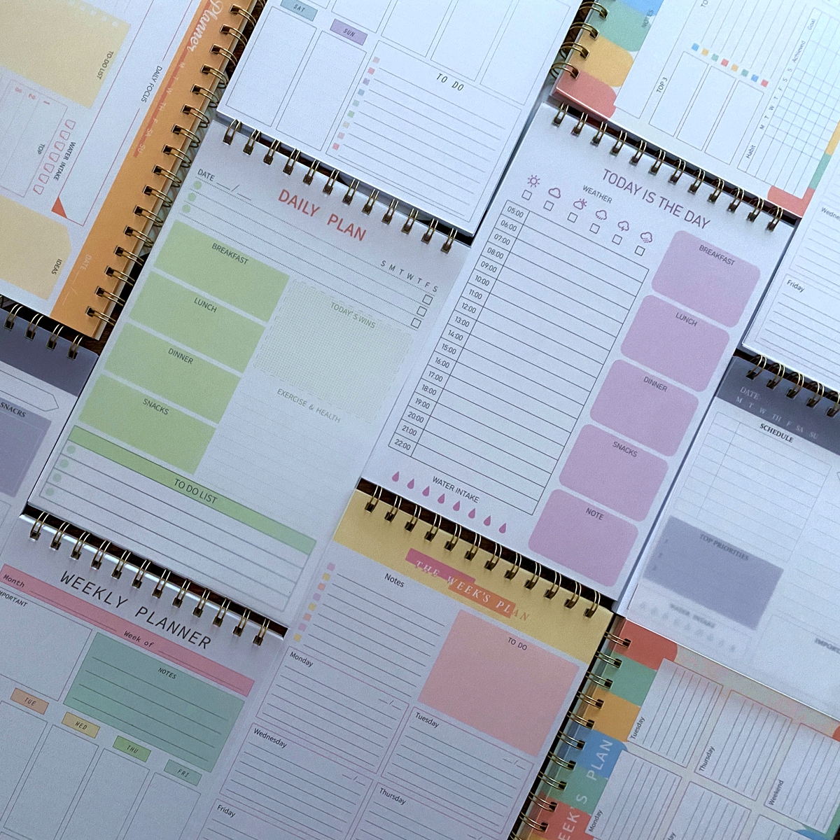 Daily planner weekly planner日计划本周计划本线圈本简约便签本