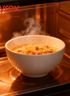 Pyrex康宁纯白骨瓷盘子家用2025新款高级感菜盘陶瓷餐具餐盘碗碟