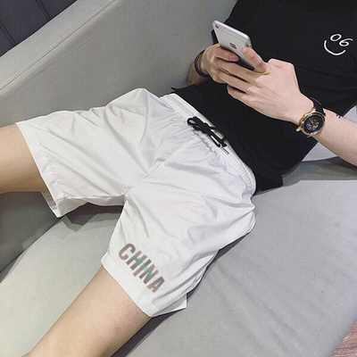 帅气四分裤休闲短裤修身潮流