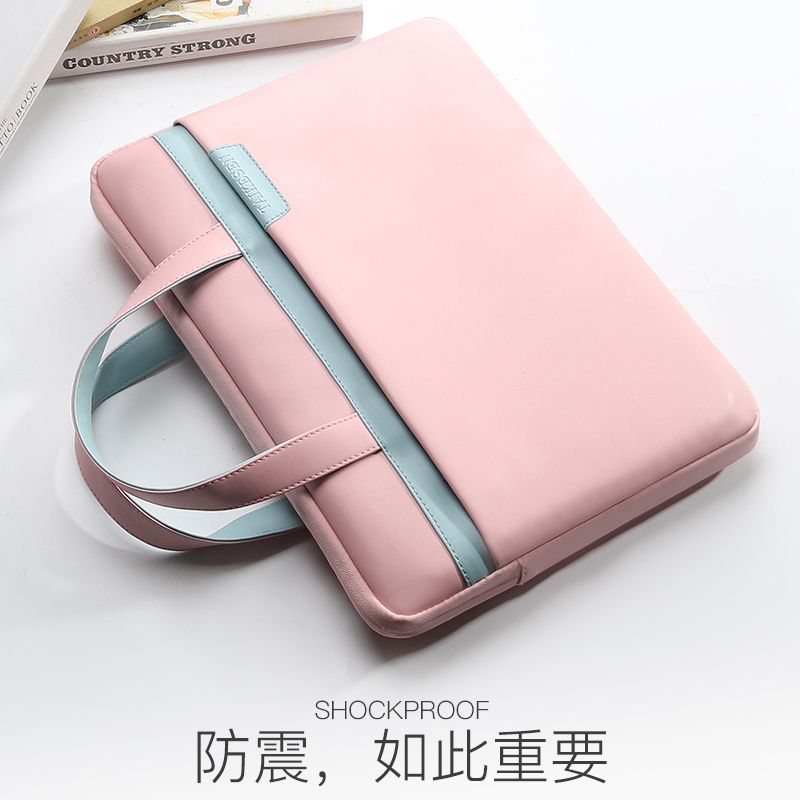 电脑包适用苹果macbook12笔记本air13.3寸女pro15手提包mac内胆包13保护套15.6英寸小清新14男11单肩17.3皮套-封面