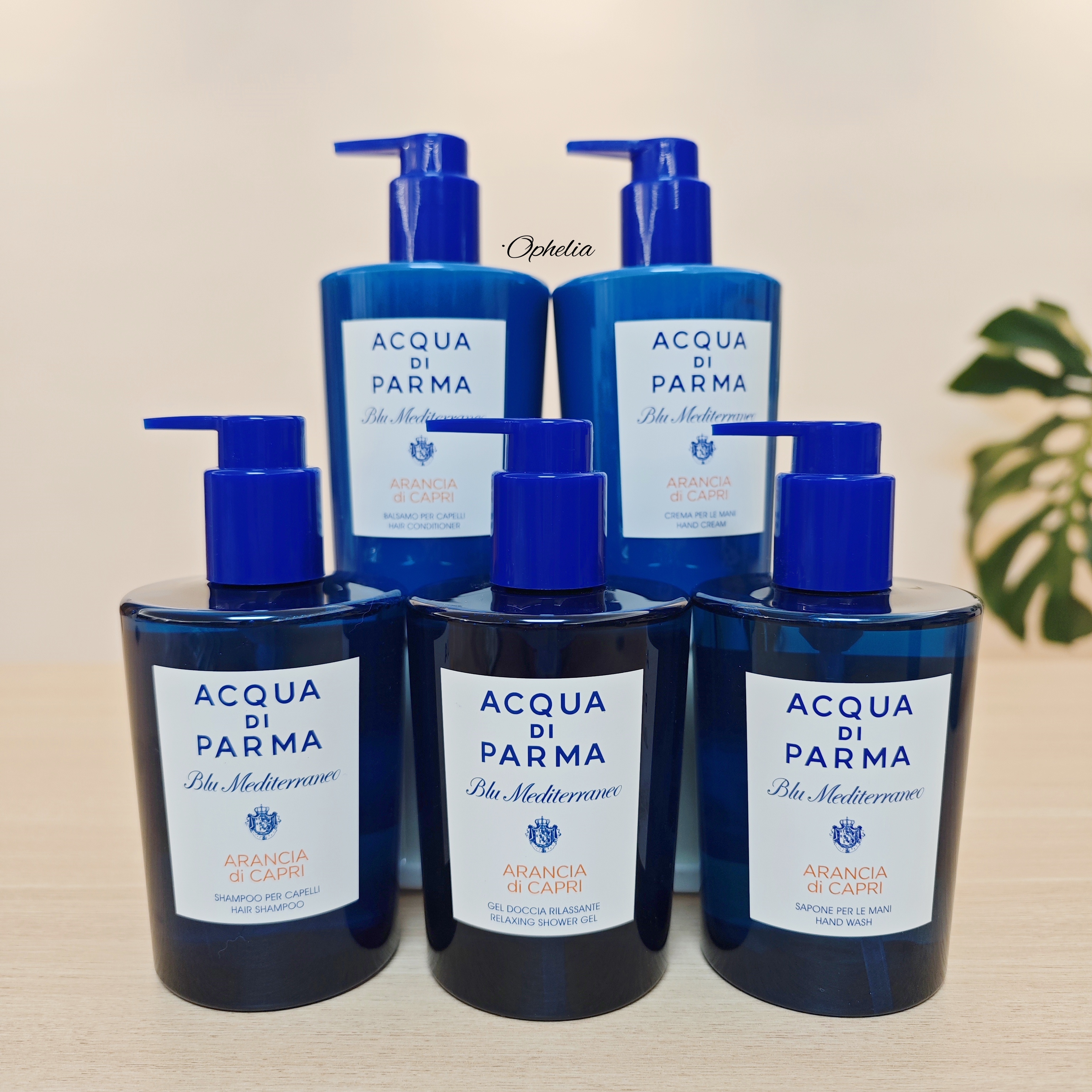 帕尔马之水蓝色洗发水护发沐浴露