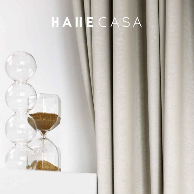 花野奶茶色新品压花流水纹窗帘法式奶油风高级客厅卧室加厚遮光布,居家布艺,定制窗帘,淘宝优惠券,粉丝福利购,淘宝优惠卷