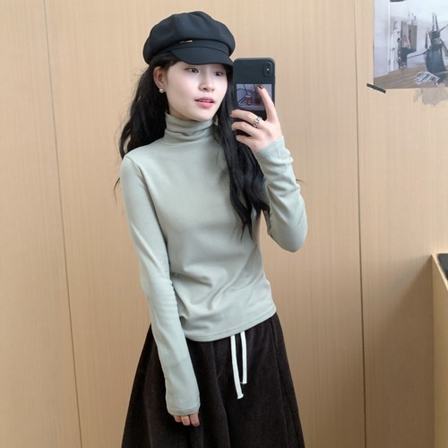 此外高领修身显瘦打底衫女