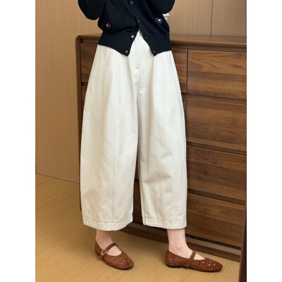 此外 纯色直筒八分裤女2026春季新款气质纯色直筒裤气质百搭长裤