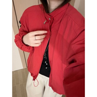 新款 此外 外套女2026春季 立领工装 户外运动防风上衣 小个子短款