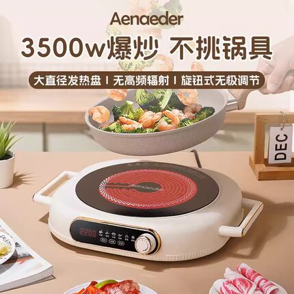 艾纳迪Aenaeder新款升级电陶炉爆炒防水爆厨房商家用不挑锅正品