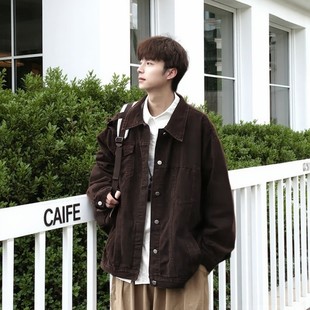 牛仔外套男士2026春秋新款日系潮牌宽松简约休闲复古上衣夹克百搭