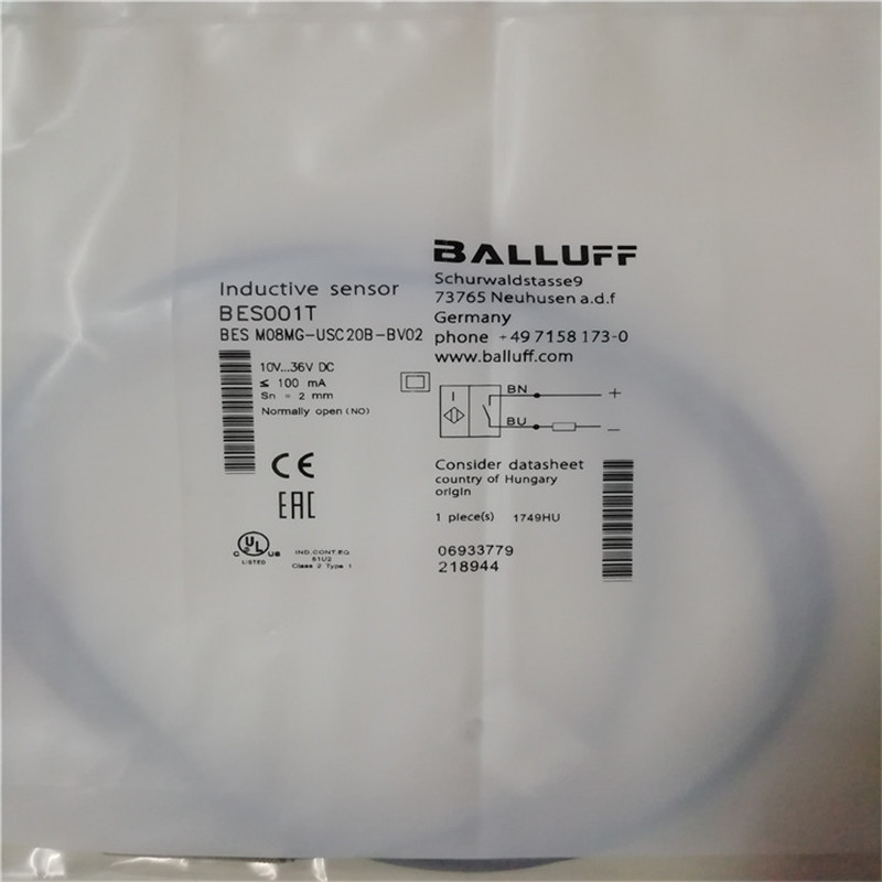 电感式接近开关BESM08MG-USC20B-BV03 02 05直流两线常开传感器