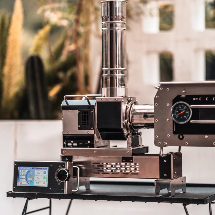 黑固飓风引风机携式户外柴火炉助力通风机转速可调12V低功率使用