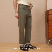 断码 咔叽直筒工装 福利 复古棉cleanfit牛仔裤 男美式 裤 RRL