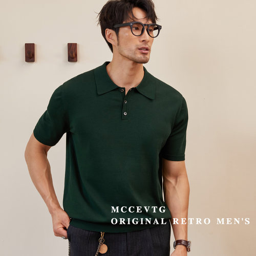 MCCEVTG丝光长绒棉Polo衫短袖
