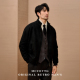 青年立领商务哈灵顿外套秋冬男装 MCCEVTG意式 老钱麂皮绒夹克男士