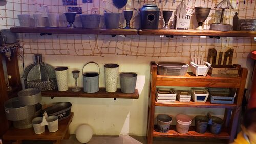 花园铁艺花盆收纳外贸孤品